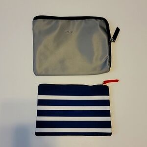 Tumi Delta and Air France zipper pouches